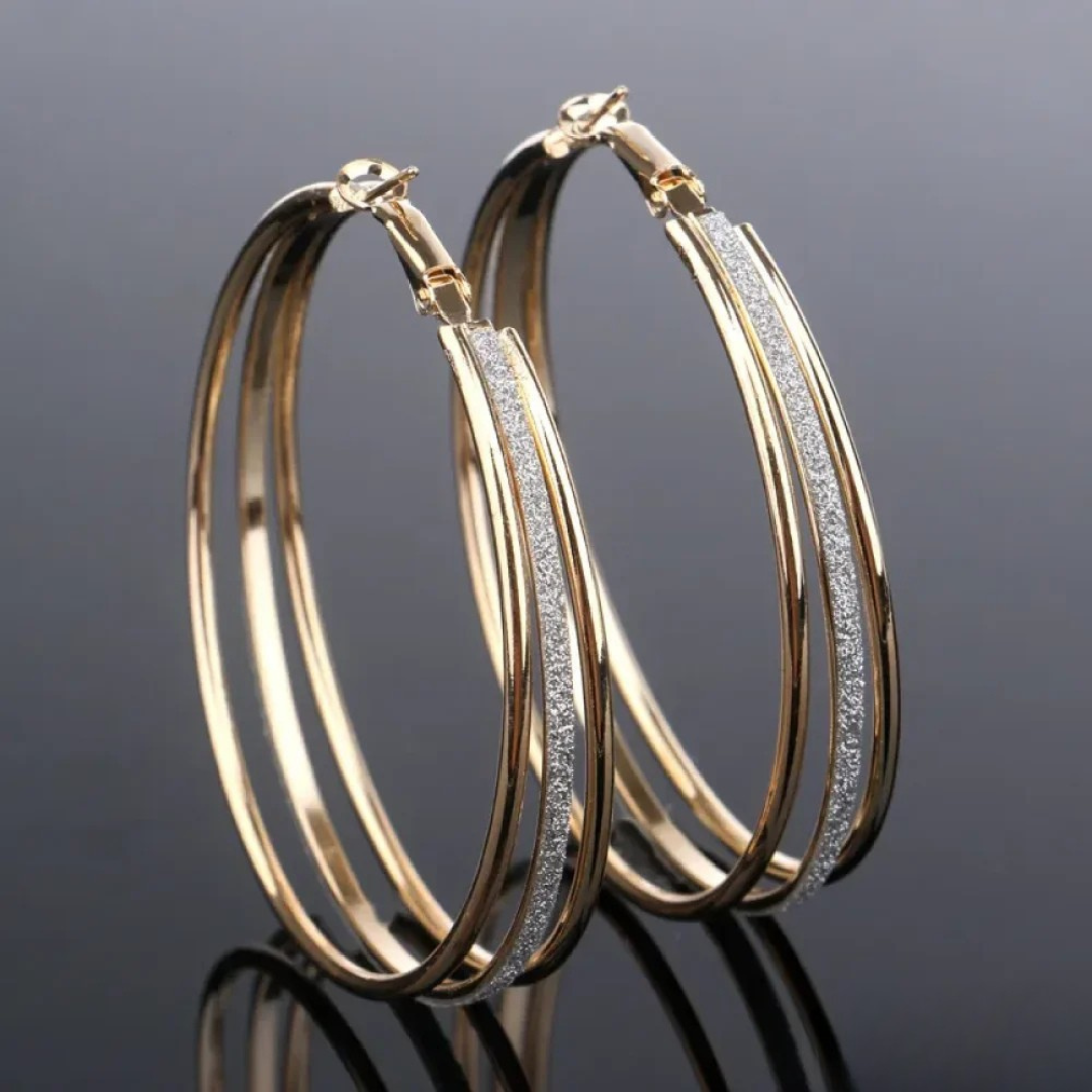 Luna™ | Vintage Golden Bright Hoop Earrings