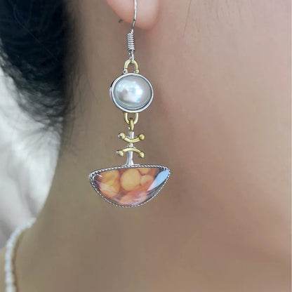 Elodi™ | Retro Orange Earrings