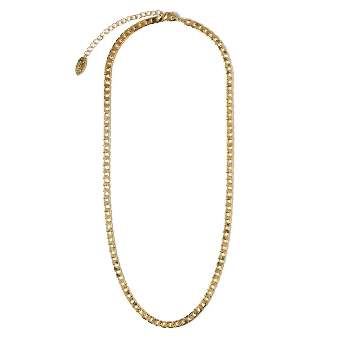 Vero™ | Gold Flat Link Curb Chain Necklace