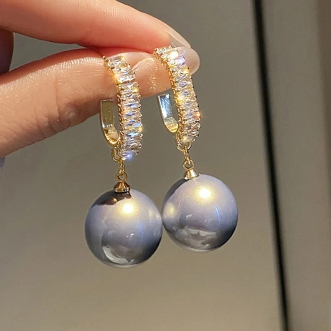 Isla™ | Luxury Pearl and Zirconia Earrings