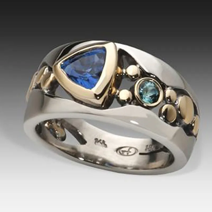 Elli™ - Vintage Blue Crystal Ring